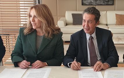 Paula Amorim e Claude Berda