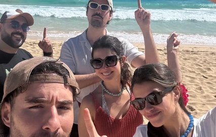 Beatriz Barosa, José Condessa e Luisinha Oliveira em Cabo Verde