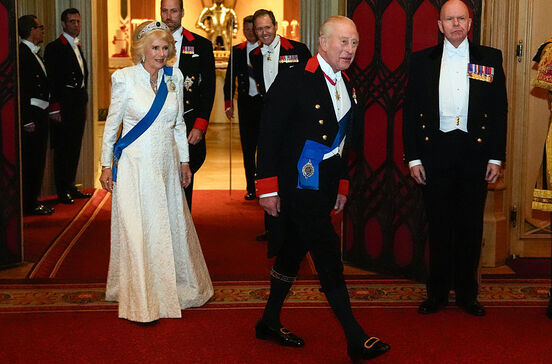 Rei Carlos III e rainha Camilla no Castelo de Windsor