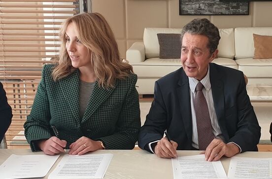 Paula Amorim e Claude Berda