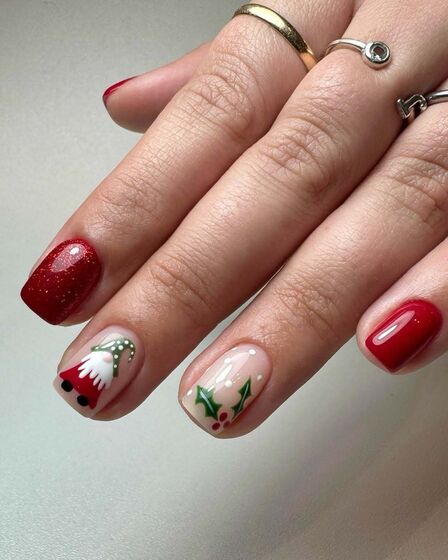 Manicura natalícia é pirosa? No Natal tudo é permitido...
