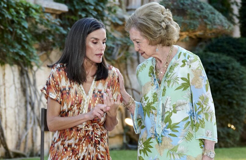 Rainha Letizia e Rainha Sofia num momento de tensão familiar