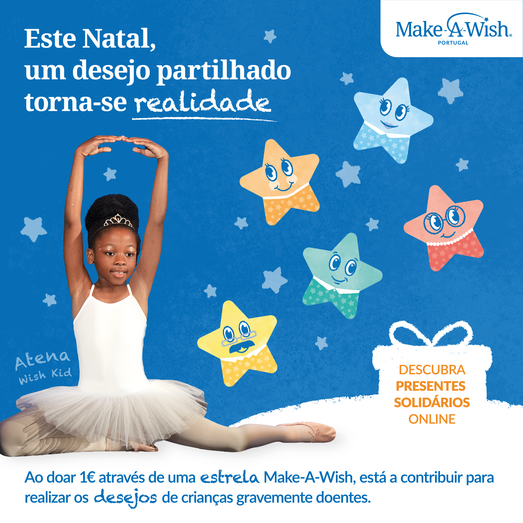 Natal solidário Make-A-Wish realiza desejos de crianças