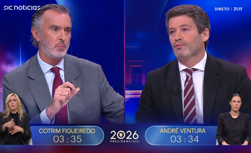 André Ventura e Cotrim Figueiredo debatem sobre presidenciais