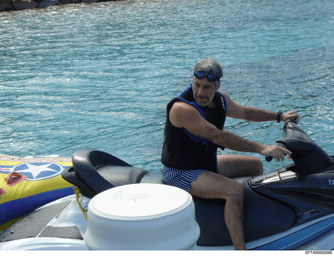 Epstein durante as férias