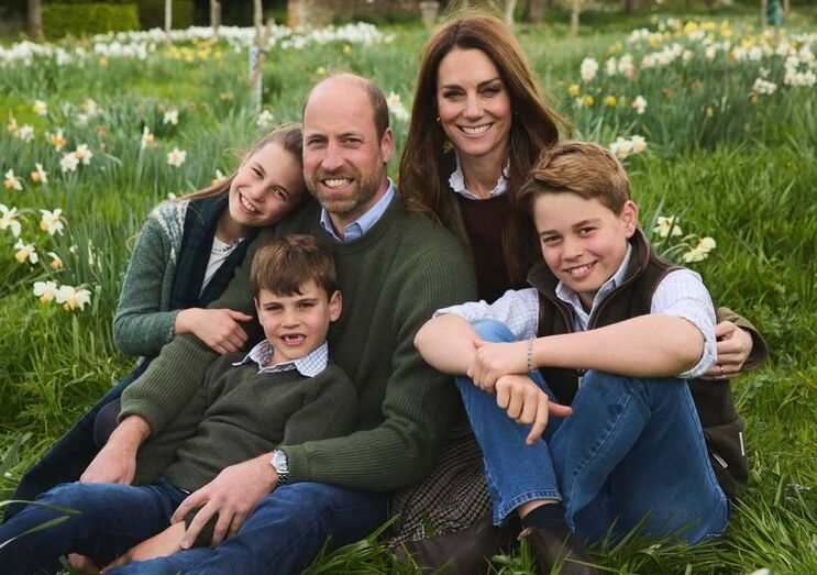 O postal de Natal de William e Kate