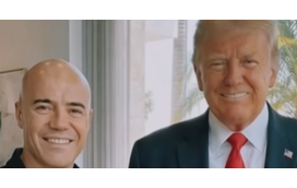 Empresário nortenho que mobila cenários de TV e casas de influencers "encontra-se" com Donald Trump