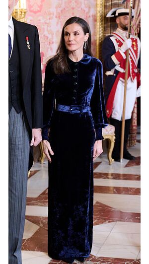 Letizia e Felipe recebem o Corpo Diplomático