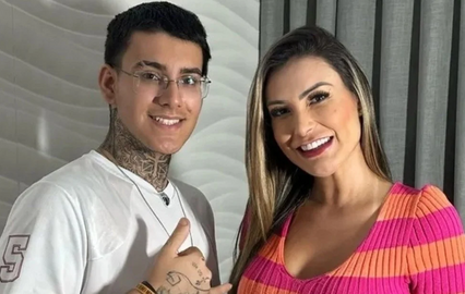 Andressa Urach e o filho Arthur