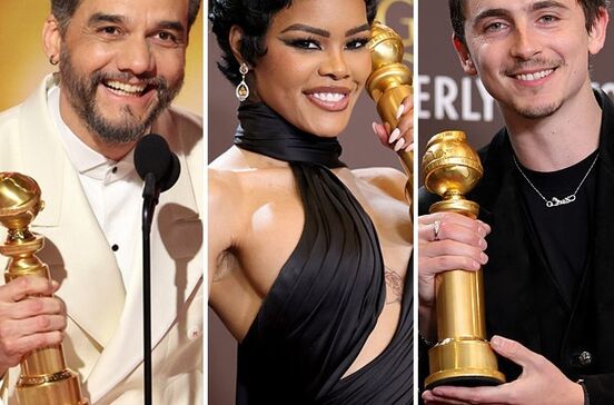 Wagner Moura, Teyana Taylor e Timothée Chalamet foram alguns dos principais vencedores dos Globos de Ouro 2026
