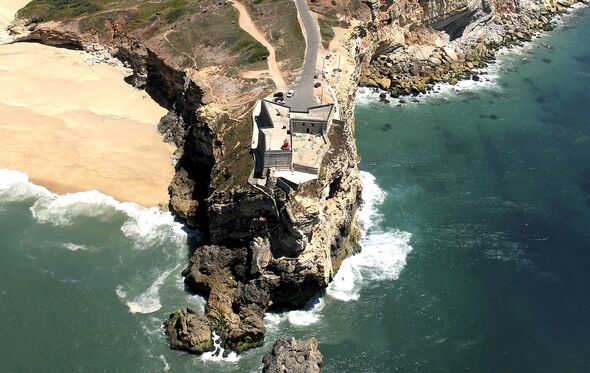 O Forte de São Miguel, na Nazaré