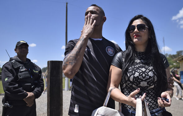 Bruno Fernandes com a mulher, Ingrid