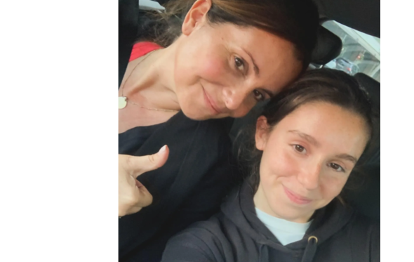 Sofia Grillo com a filha