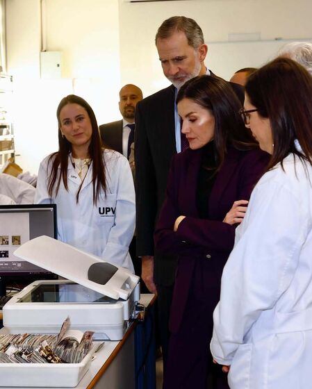 Felipe VI e Letizia em visita a Valência