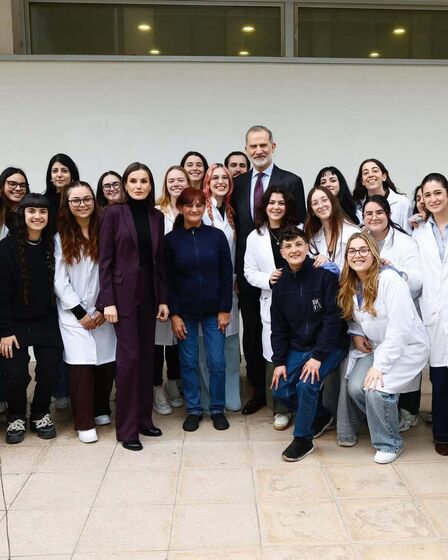 Felipe VI e Letizia em visita a Valência