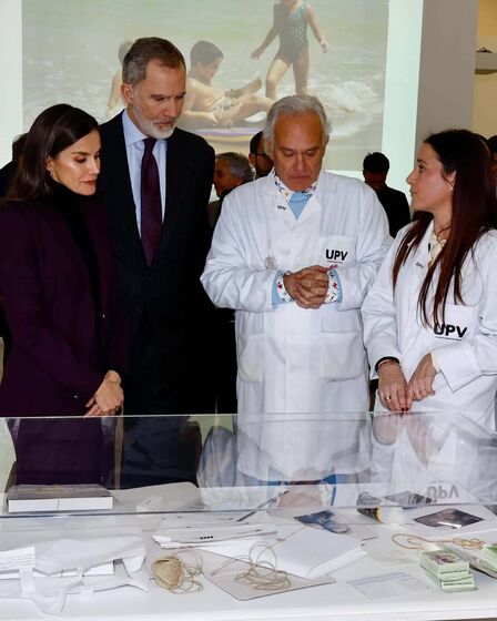 Felipe VI e Letizia em visita a Valência