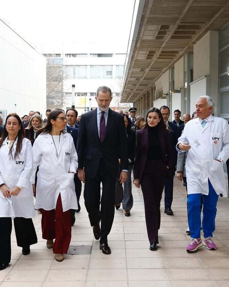 Felipe VI e Letizia em visita a Valência