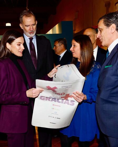 Felipe VI e Letizia em visita a Valência