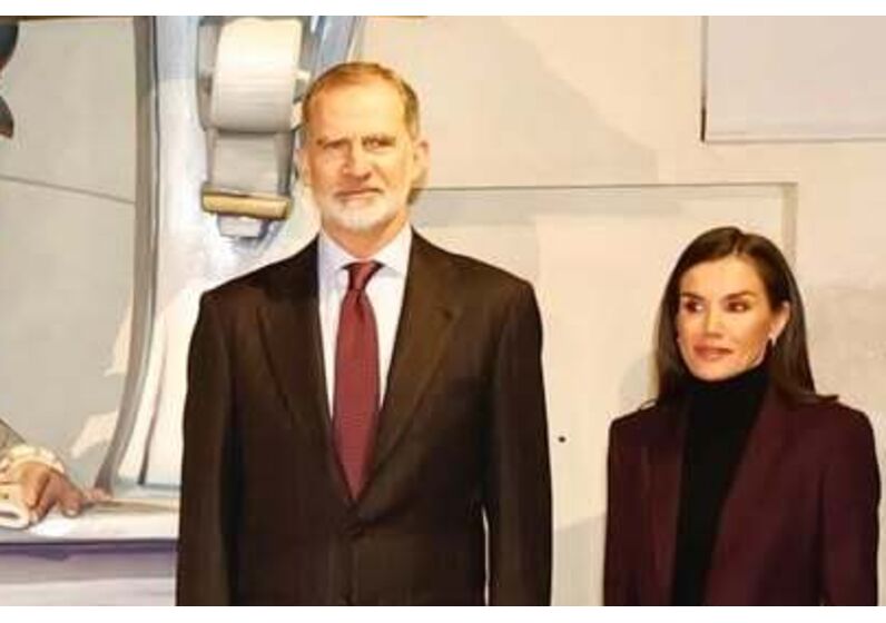 Felipe VI e Letizia em visita a Valência