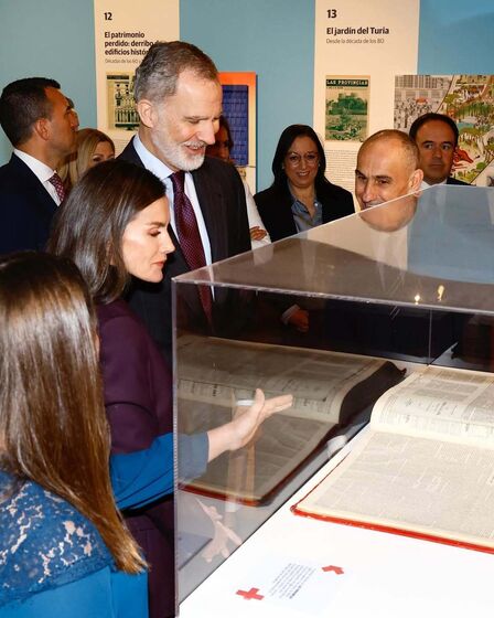 Felipe VI e Letizia em visita a Valência