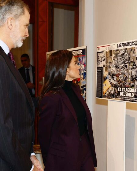 Felipe VI e Letizia em visita a Valência