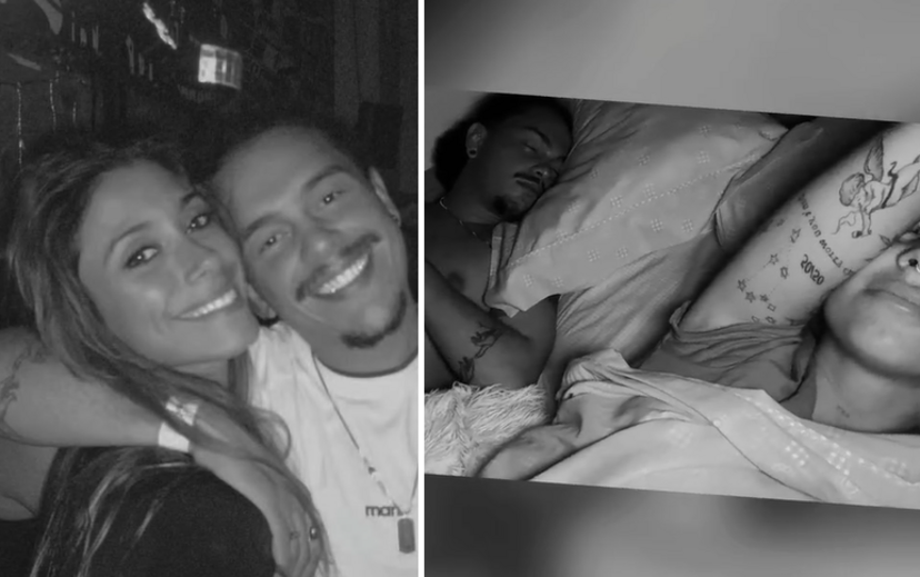 Maycon Douglas com Raquel Coelho e Sofia Manique 