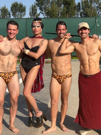 José Castelo Branco com os seus três amigos influenciadores