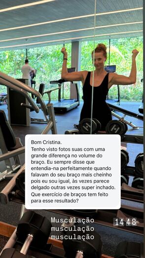 Cristina Ferreira revela o segredo dos seus braços tonificados