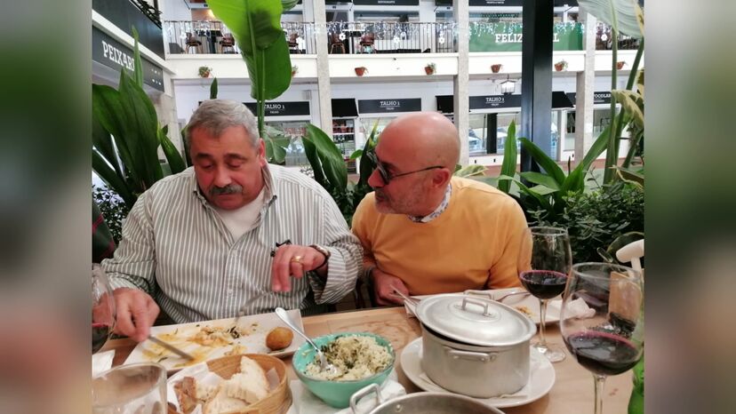 Rui Oliveira com o irmão Mário Oliveira