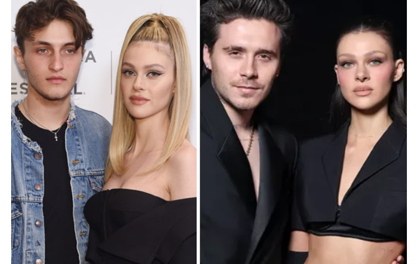 Nicola Peltz com Anwar Hadid e Brooklyn Beckham