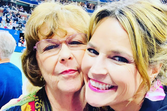 Savannah Guthrie com a mãe, Nancy