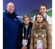 A família real monegasca nos Jogos Olímpicos Milano Cortina