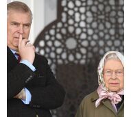 Principe André e rainha Isabel II