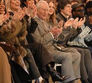 Carlos III na Semana da Moda de Londres, no mesmo dia em que André foi detido