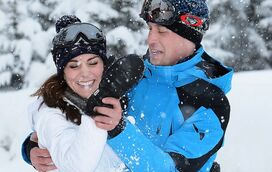 A escapadinha romântica de Kate e William para esquiar nos Alpes franceses