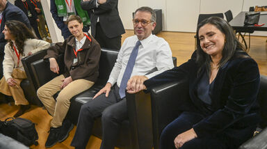 António José Seguro e Margarida Maldonado Freitas na noite das eleições 