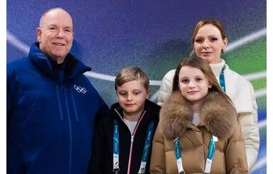 A família real monegasca nos Jogos Olímpicos Milano Cortina