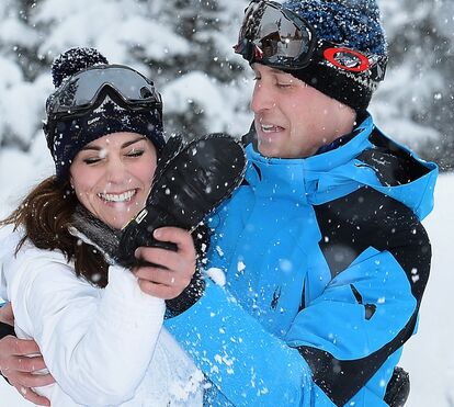 A escapadinha romântica de Kate e William para esquiar nos Alpes franceses