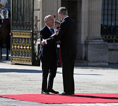 Depois de adiar encontro devido à catástrofe Kristin, Marcelo Rebelo de Sousa é finalmente recebido por Felipe VI e Letizia... pela última vez