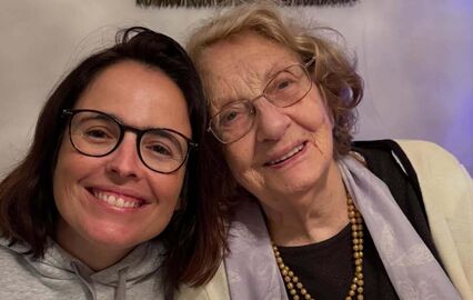 Joana Marques com a avó Estela