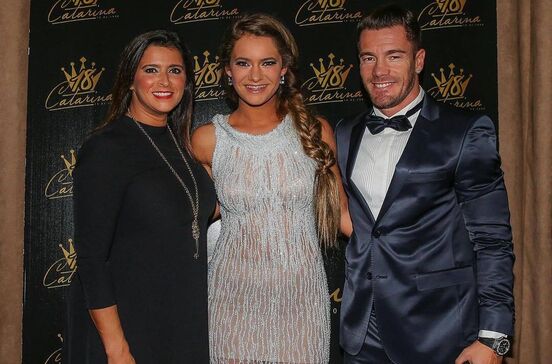 Catarina Madureira com os pais, Sandra e Ferando Madureira