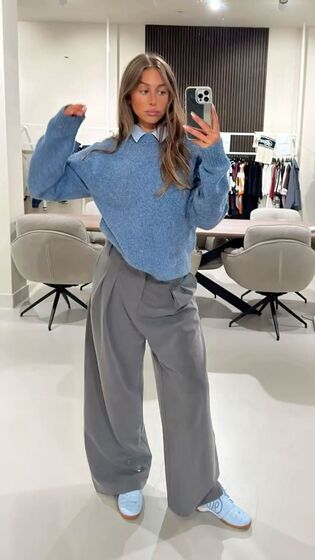 Azul claro! A cor obrigatória para usar em look total ou nas 5 combinações tendência 