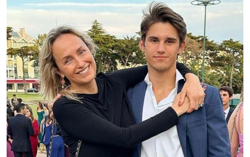 Marisa Cruz com o filho João