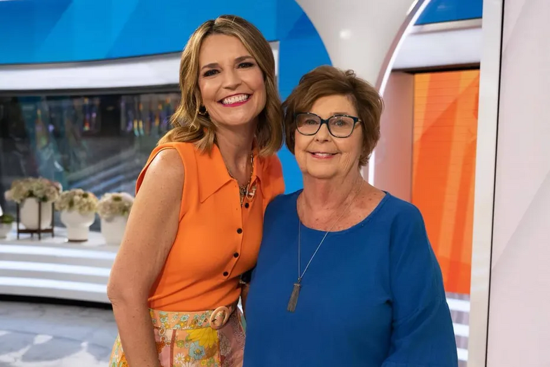 Savannah Guthrie com a mãe, Nancy