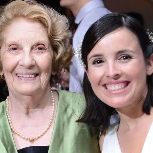 Joana Marques com a avó Estela