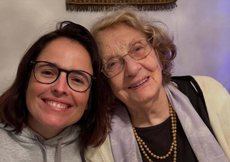 Joana Marques com a avó Estela