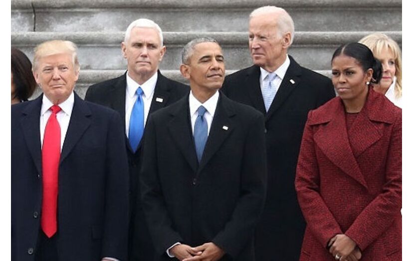 Donald Trump, Barack e Michelle Obama