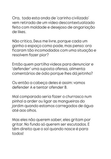 Críticas a vídeo descontextualizado e desejo de likes geram polémica