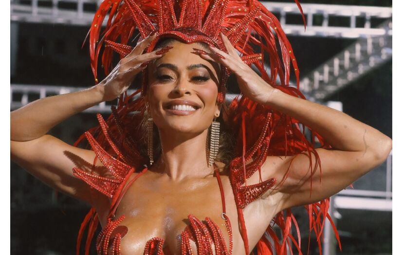 Juliana Paes brilha na Viradouro no Carnaval do Rio com energia e fantasia