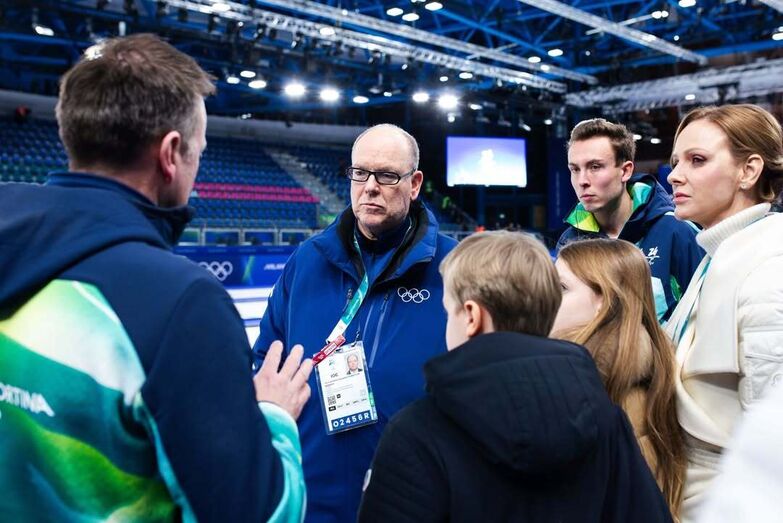 A família real monegasca nos Jogos Olímpicos Milano Cortina